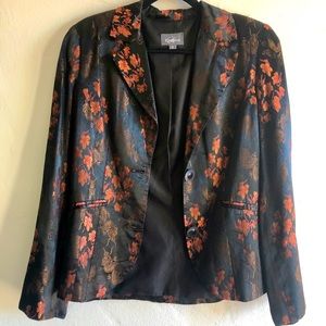 Vintage Chinese Dragon Satin Blazer